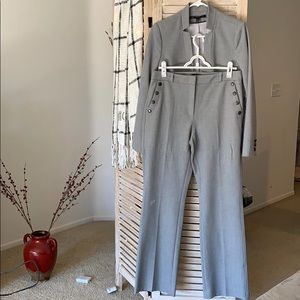 Grey Full Pant Suit - White House Black Market